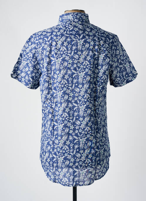 Chemise manches courtes bleu NEW ZEALAND AUCKLAND pour homme