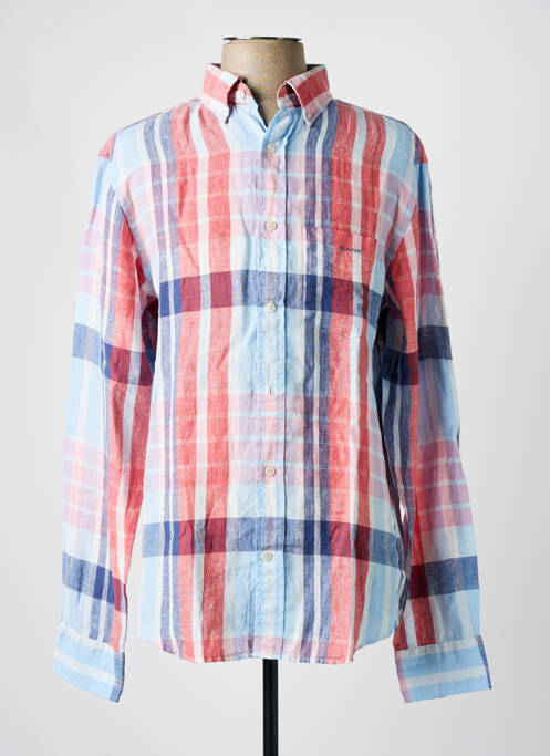 Chemise manches longues bleu GANT pour homme