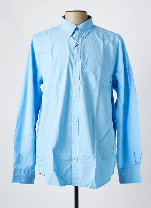 Chemise manches longues bleu GANT pour homme