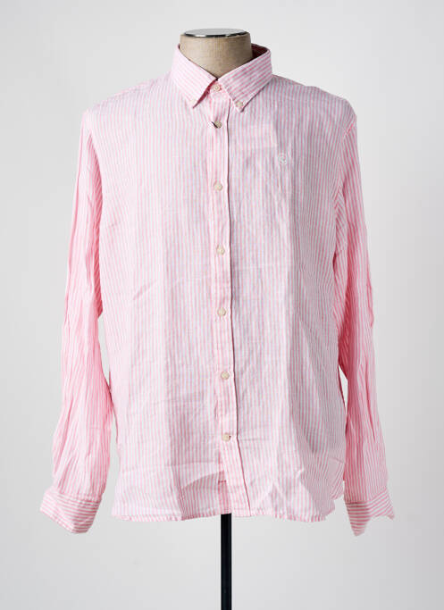 Chemise manches longues rose EL GANSO pour homme