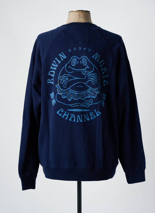 Sweat-shirt bleu EDWIN pour homme
