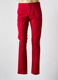 Pantalon chino tissage popeline taille normale rouge TOMMY HILFIGER homme