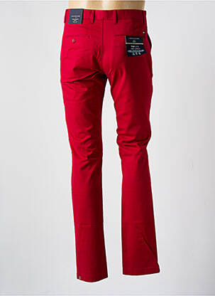 Pantalon chino tissage popeline taille normale rouge TOMMY HILFIGER homme