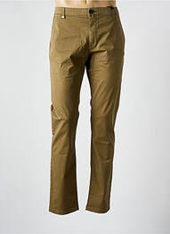 Pantalon chino tissage popeline taille normale vert IKKS homme