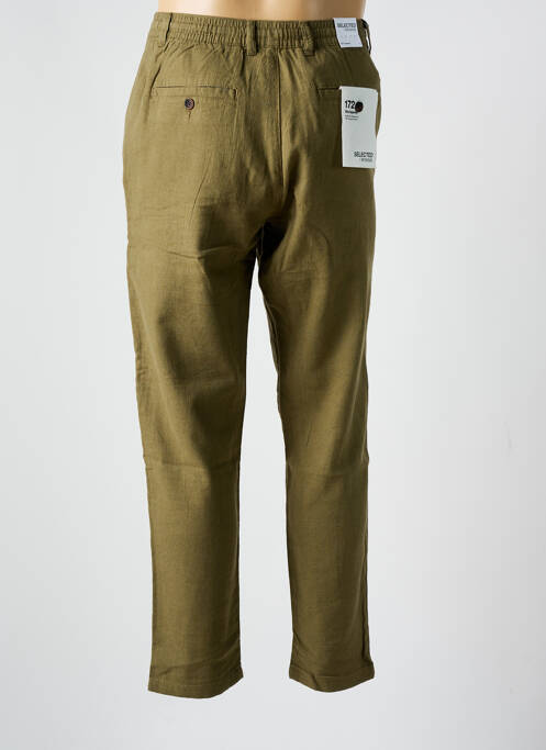 Pantalon chino vert SELECTED pour homme