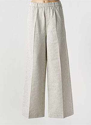 Pantalon large poches taille normale gris GRACE & MILA femme