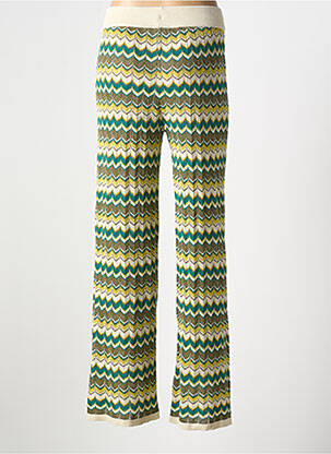 Pantalon droit taille élastique taille normale vert VILA femme