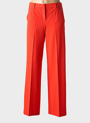 Pantalon droit stretch taille normale rouge B.YOUNG femme