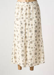 Jupe longue coupe droite beige VILA femme