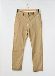Pantalon chino stretch taille normale marron IKKS homme