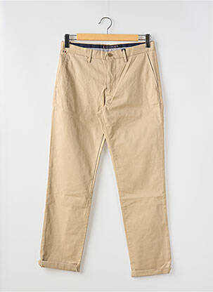 Pantalon chino stretch taille normale beige TOMMY HILFIGER homme