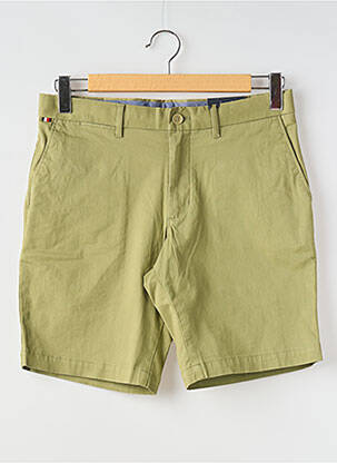 Short tissage popeline taille normale vert TOMMY HILFIGER homme