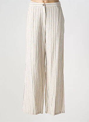 Pantalon large beige LA PETITE ETOILE pour femme