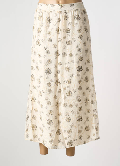 Jupe longue beige VILA pour femme