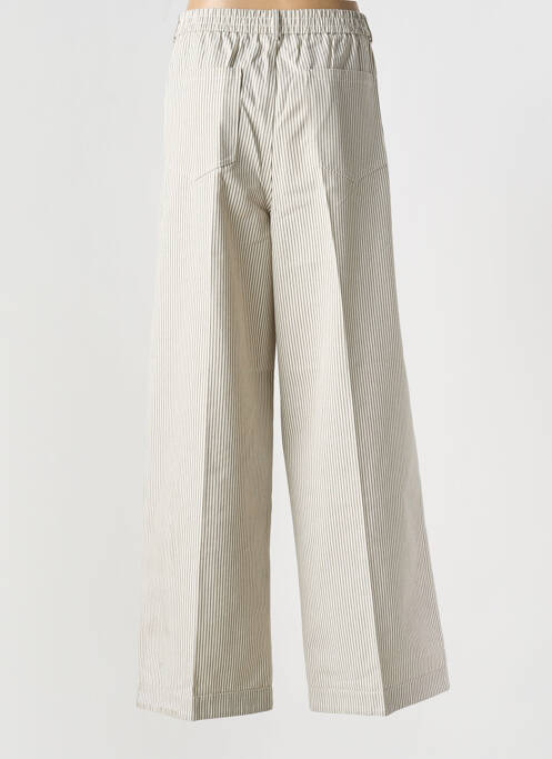 Pantalon large gris GRACE & MILA pour femme
