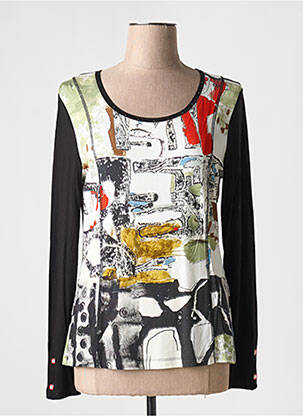 T-shirt manches longues manches longues noir DOLCEZZA femme