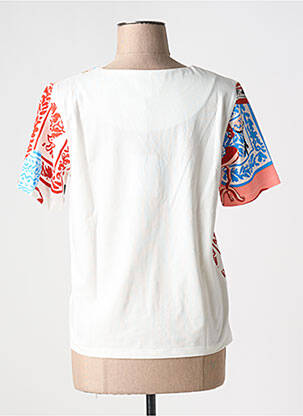 T-shirt imprimé fantaisie manches courtes rouge LEO & UGO femme