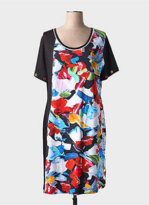 Robe mi-longue noir DOLCEZZA pour femme