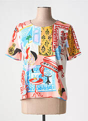 T-shirt rouge LEO & UGO pour femme seconde vue