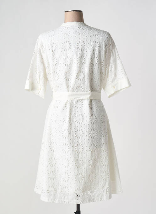 Robe mi-longue blanc LEO & UGO pour femme
