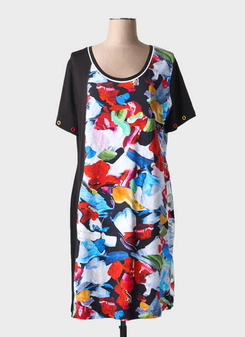 Robe mi-longue noir DOLCEZZA pour femme