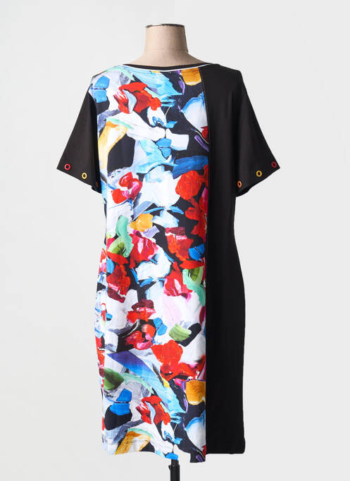 Robe mi-longue noir DOLCEZZA pour femme