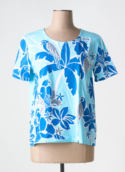 T-shirt bleu LEO & UGO pour femme