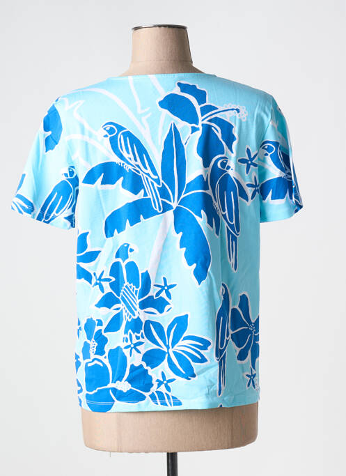 T-shirt bleu LEO & UGO pour femme