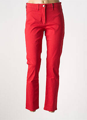 Jeans coupe slim stretch taille normale rouge BETTY BARCLAY femme
