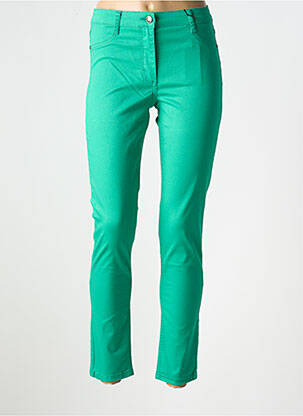 Jeans coupe slim stretch taille normale vert BETTY BARCLAY femme