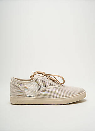 Baskets semelle amovible bout rond beige CLAE homme