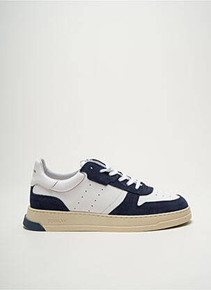 Baskets semelle amovible bout rond bleu SCHMOOVE homme