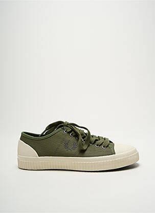 Baskets bout rond bout rond vert FRED PERRY homme
