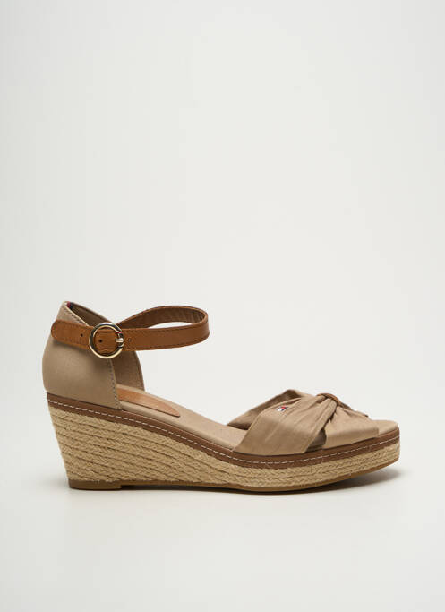 Espadrilles beige TOMMY HILFIGER pour femme