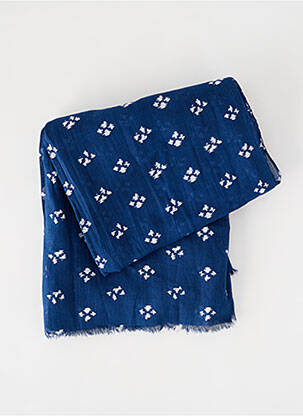 Foulard bleu PALME pour femme