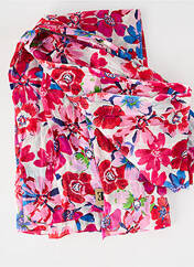 Foulard rose PALME pour femme seconde vue