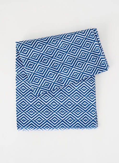 Foulard bleu PALME pour femme