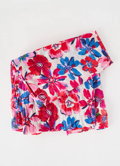 Foulard rose PALME pour femme