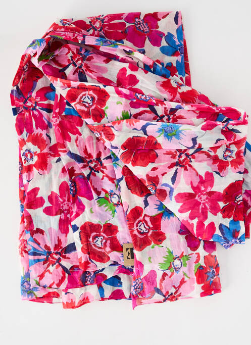 Foulard rose PALME femme