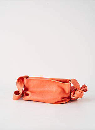 Sac multipoches forme rectangulaire orange NATERRA femme