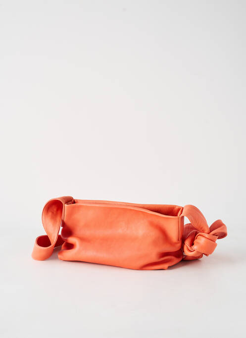 Sac multipoches forme rectangulaire orange NATERRA femme