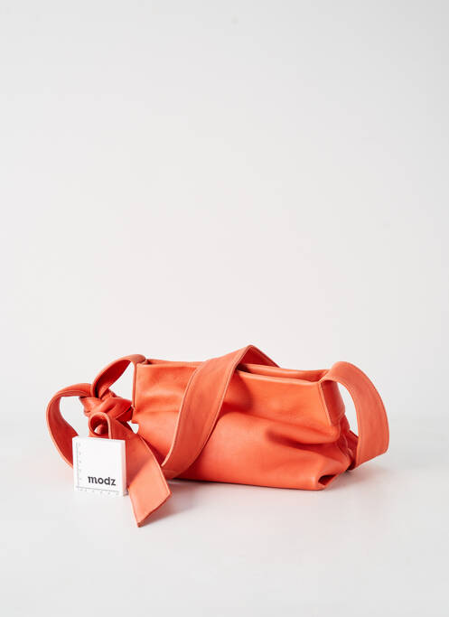 Sac multipoches forme rectangulaire orange NATERRA femme