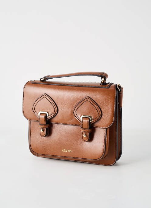 Sac multipoches forme rectangulaire marron KATE LEE femme