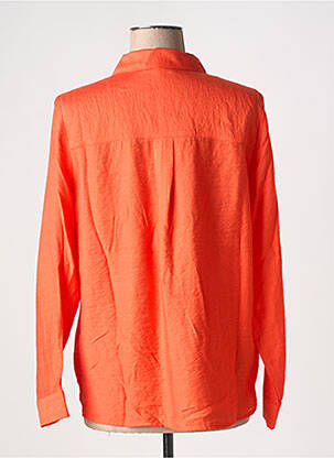 Chemisier coupe fluide manches longues orange SURKANA femme