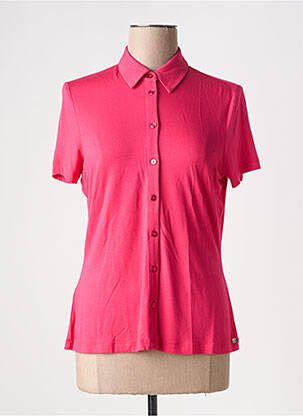 Polo stretch manches courtes rose SURKANA femme