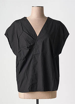 Blouse manches courtes manches courtes noir NÜ femme