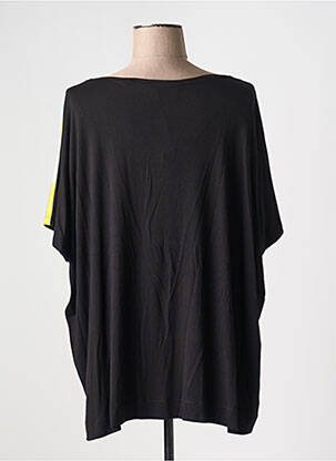 Top stretch manches courtes noir OZAI N KU femme