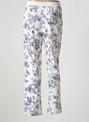 Pantalon slim taille élastique taille normale blanc LEO & UGO femme