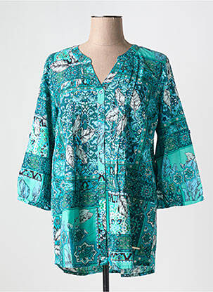 Chemisier vert AGATHE & LOUISE pour femme