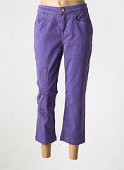 Pantalon 7/8 violet ELISA CAVALETTI pour femme seconde vue